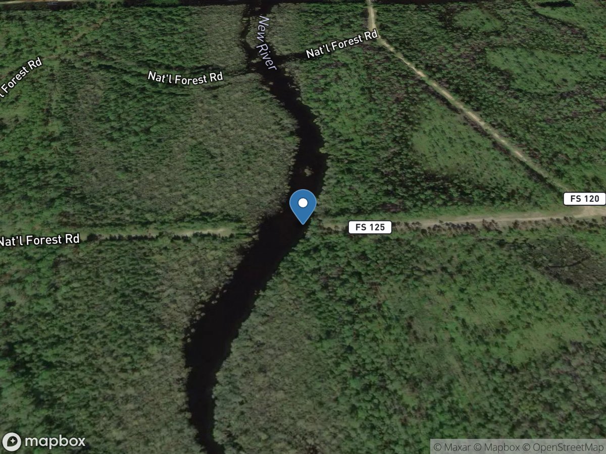 New River near Sumatra, Fla location