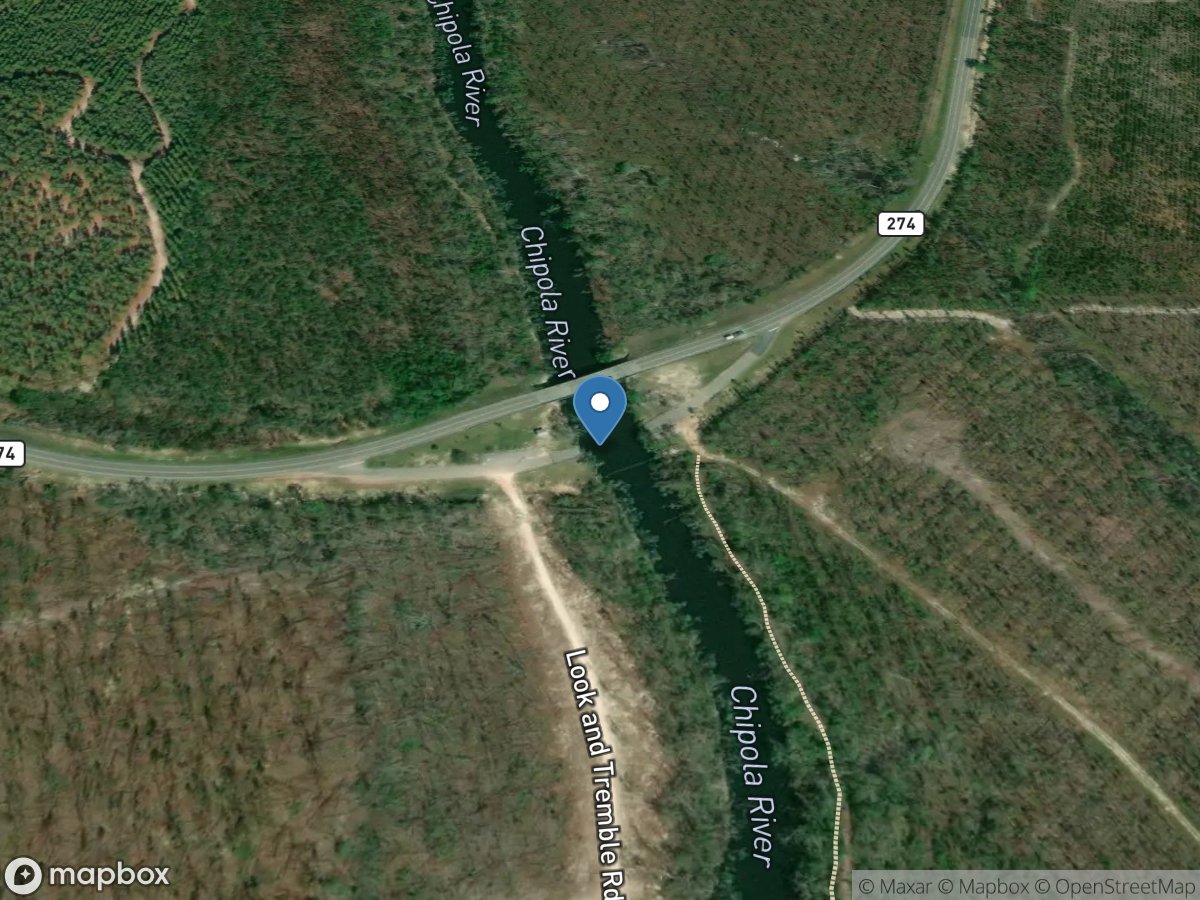 Chipola River near Altha, Fla. location