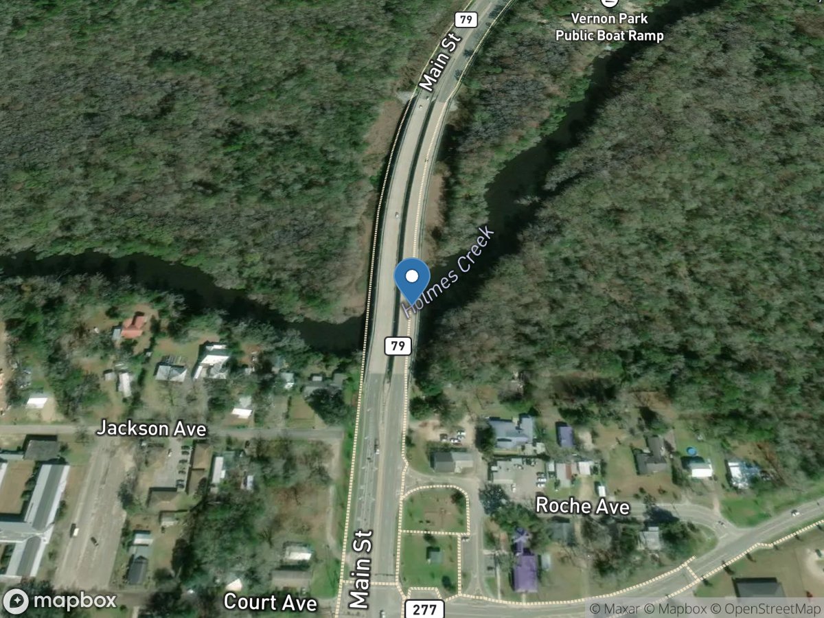 Holmes Creek at Vernon, Fla. location