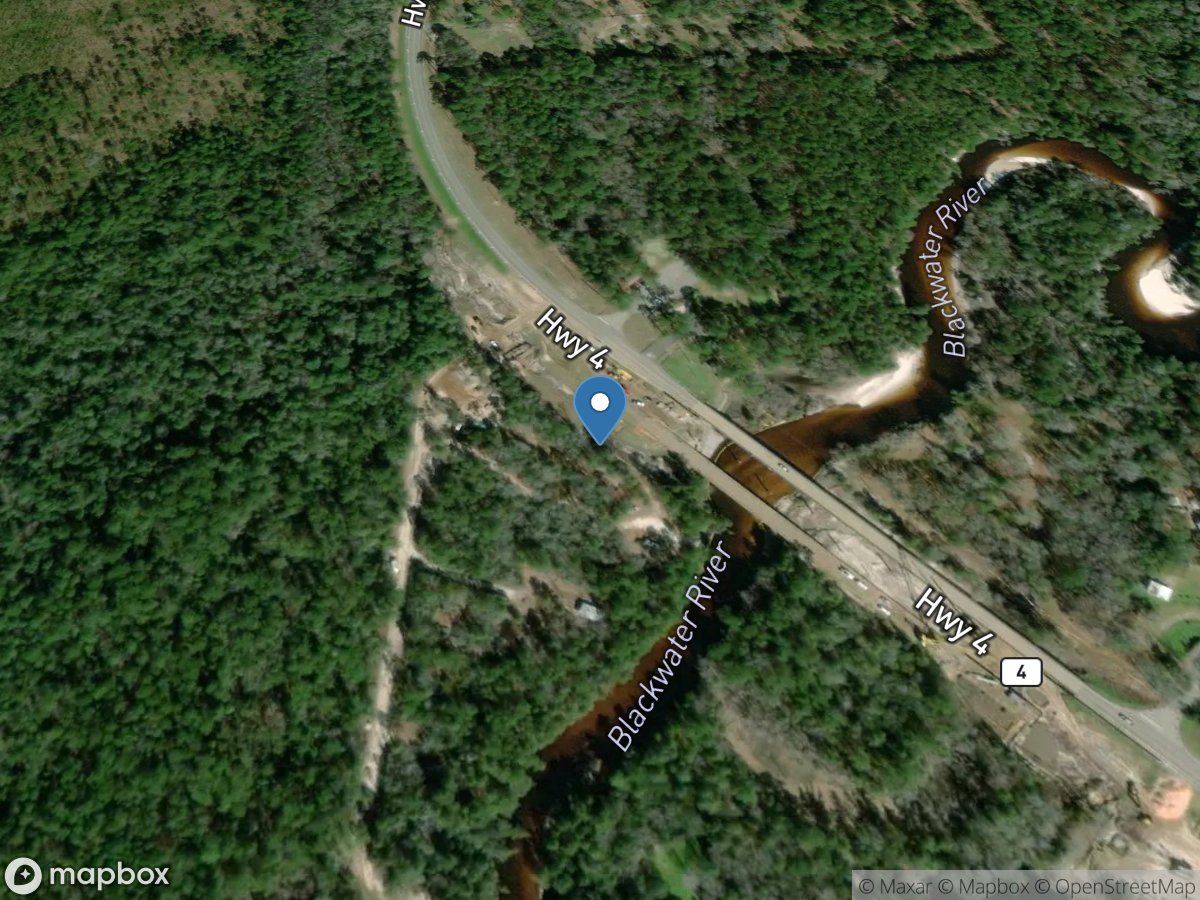 Blackwater River near Baker, Fla. location