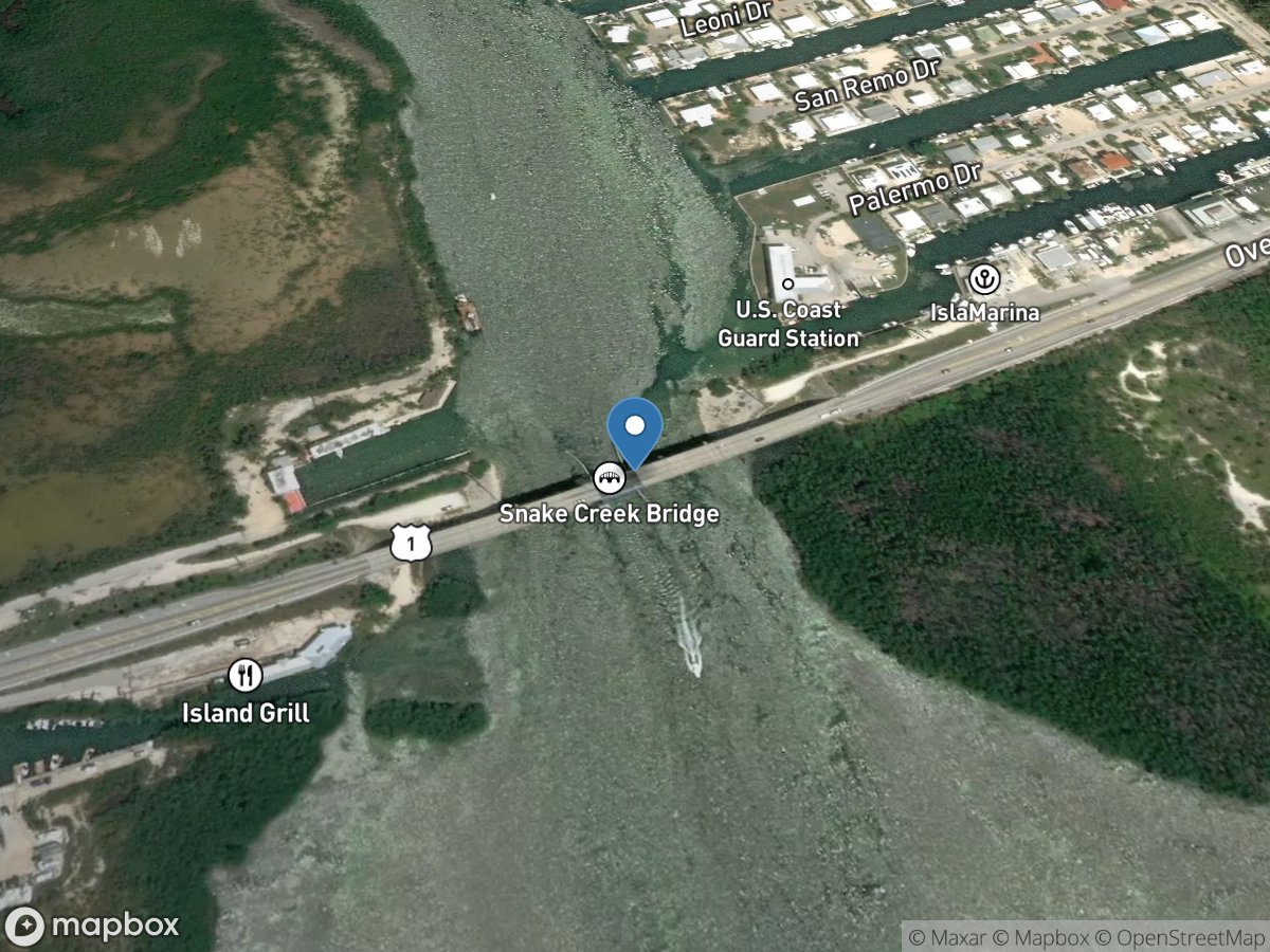Snake Creek near Islamorada, FL location