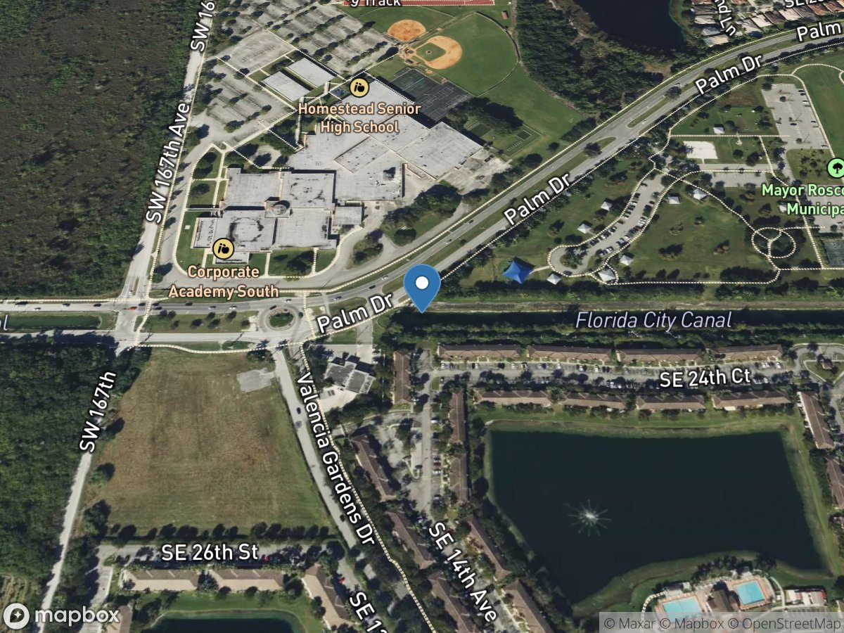 Florida City Canal near Fire Station IN Homestead,FL location