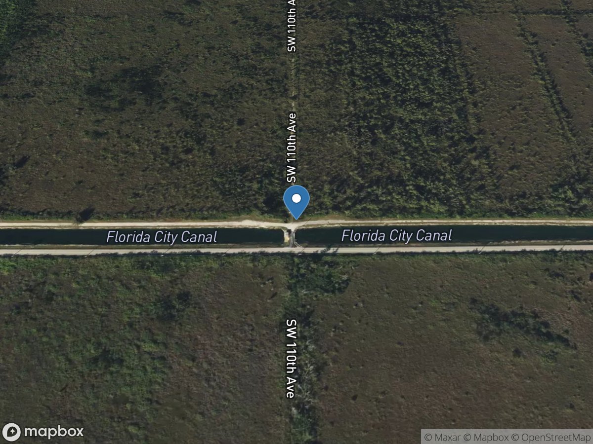 FLORIDA CITY CANAL Near Southwest 117TH Avenue IN HOMESTEAD,FL location