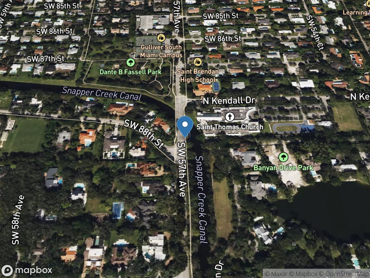 SNAPPER CREEK CA At Southwest 57th Avenue Near SOUTH MIAMI, FL location