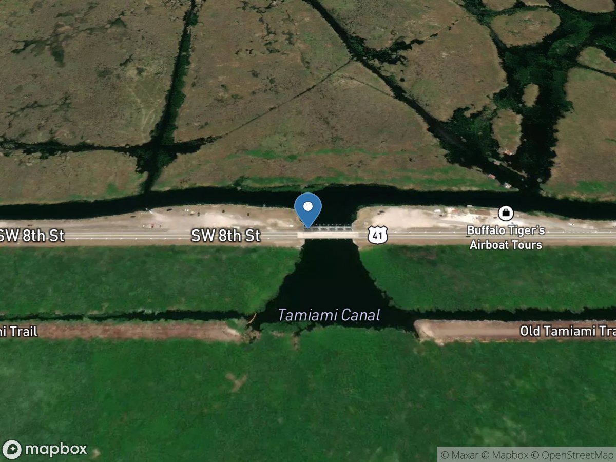 Tamiami Canal at S-12-D near Miami, FL location