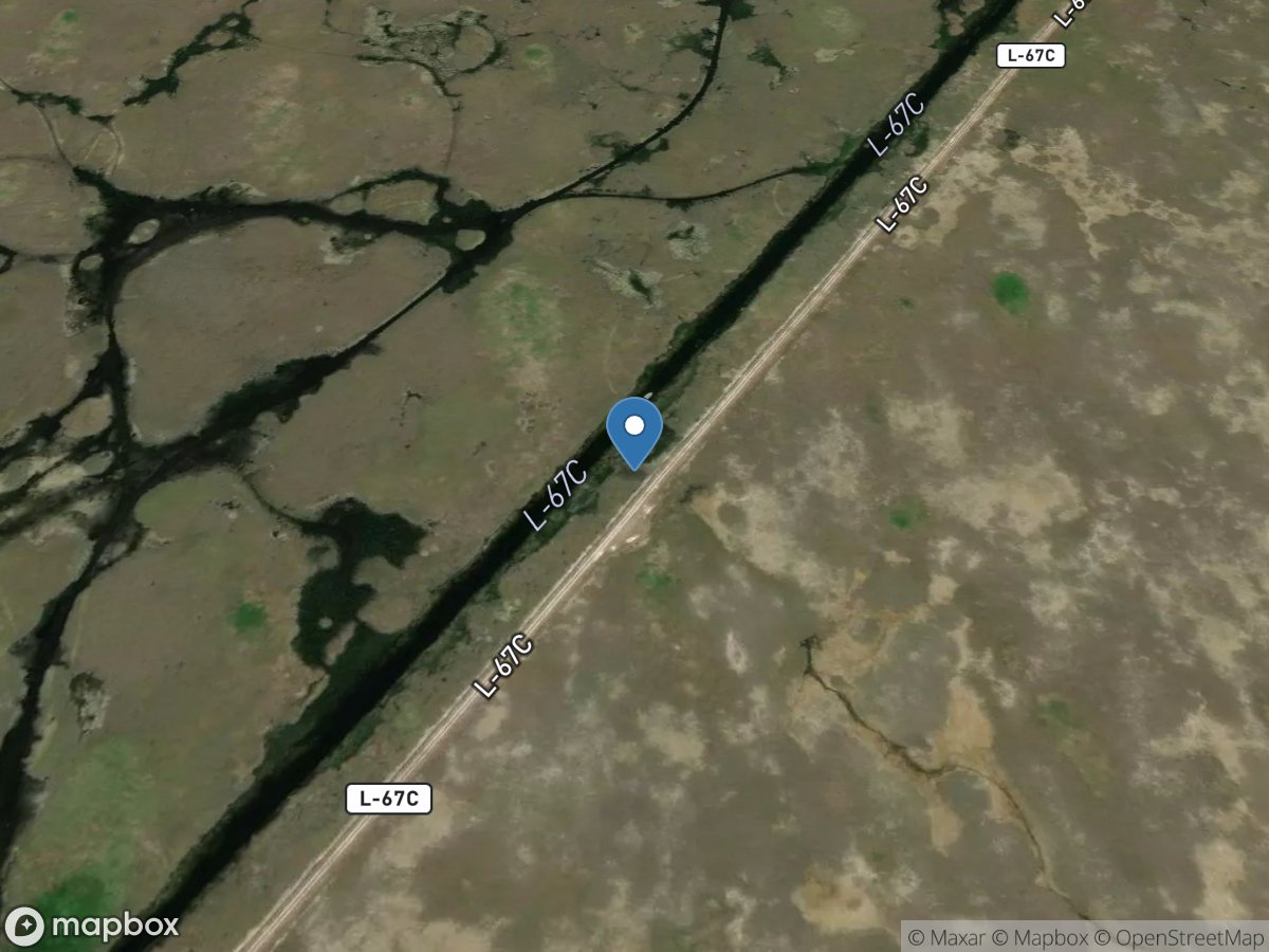 L-67c Canal Dns of S-633 Flowway near Coopertown,FL location