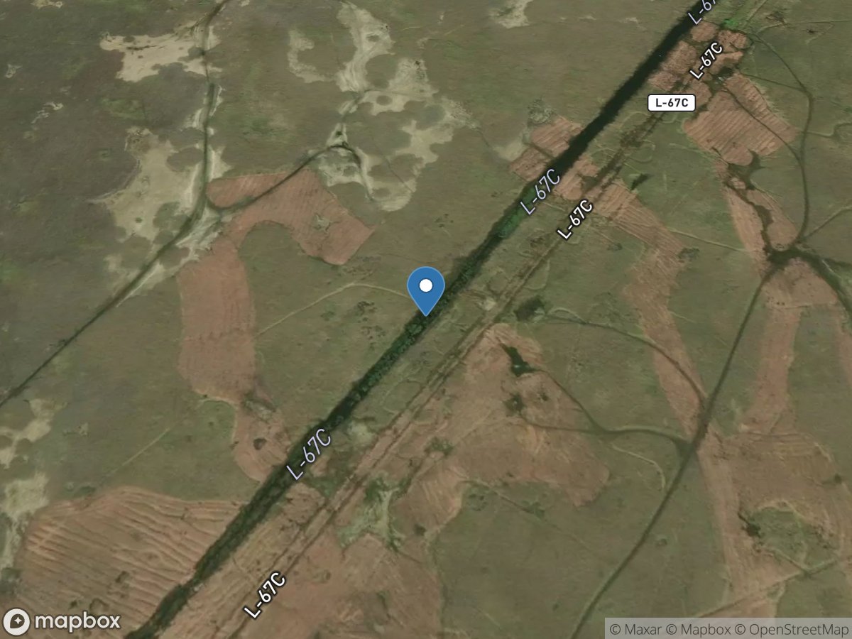 L-67c Canal Dns of S-152 Flowway near Coopertown,FL location