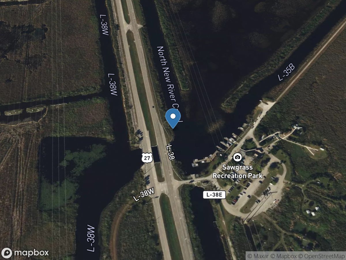 N. New River Canal at S-11-a near Andytown, FL location