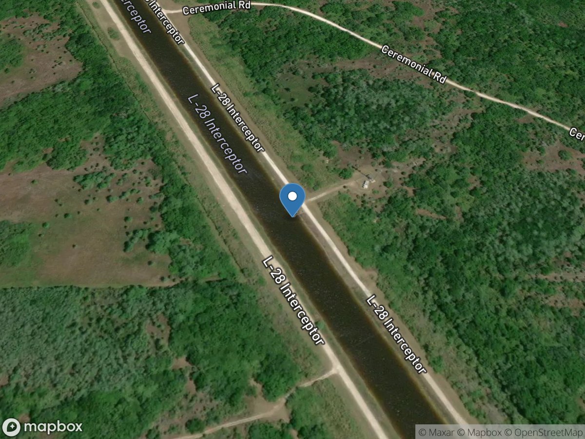 L-28 Interceptor Canal below S-190 near Clewiston FL location