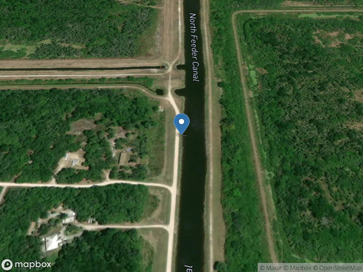 North Feeder Canal below Pc17a near Clewiston, FL location