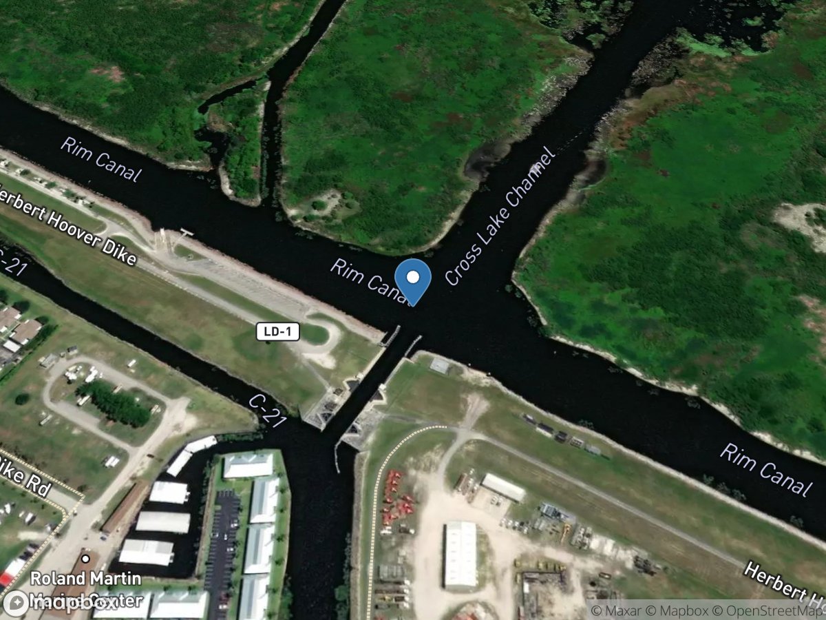 Industrial Canal at Clewiston location