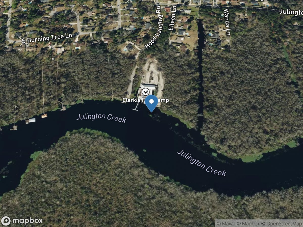 Julington Crk at Hood Landing near Bayard, FL location