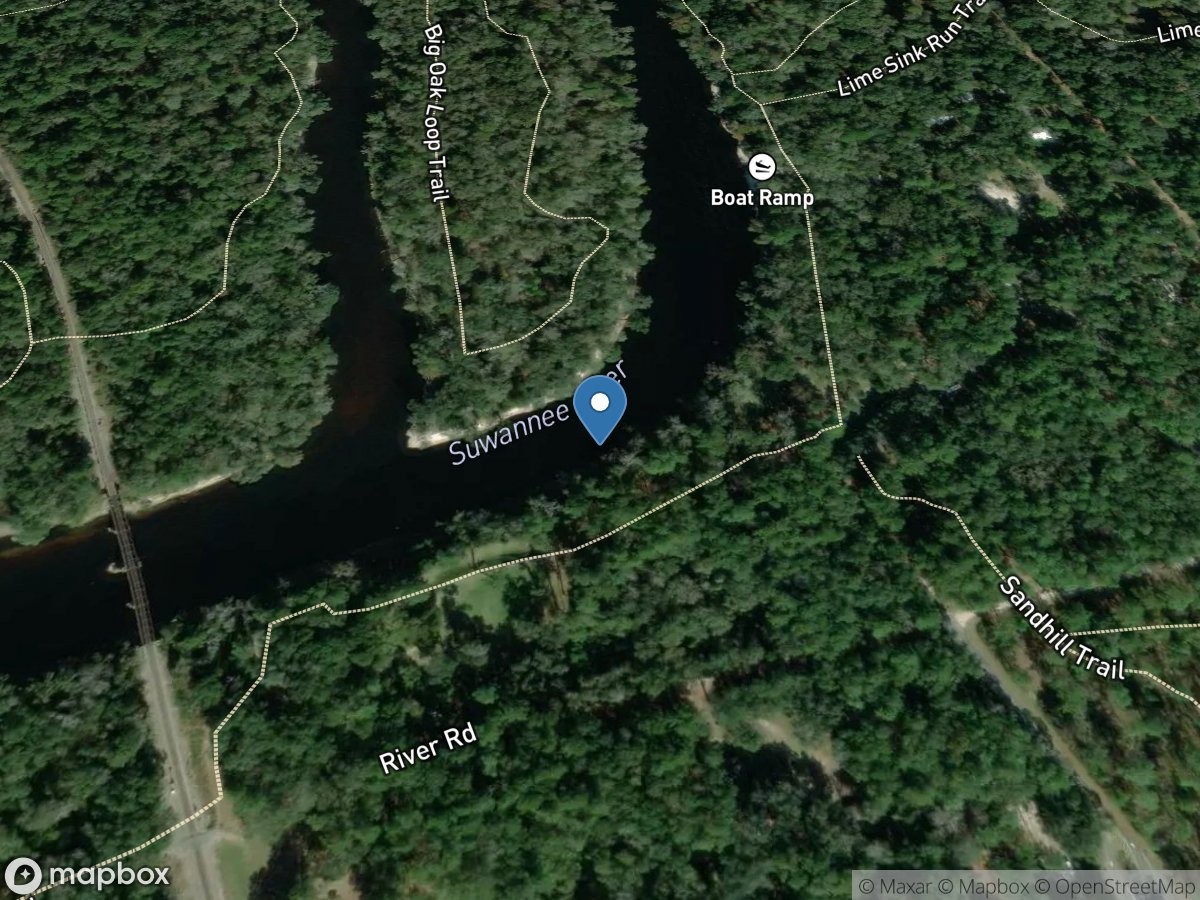 Suwannee RV above Withlacoochee RV at Ellaville, FL location