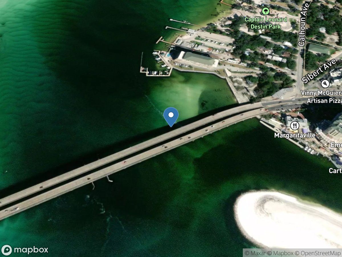 East Pass to Choctawhatchee Bay at Destin FL location