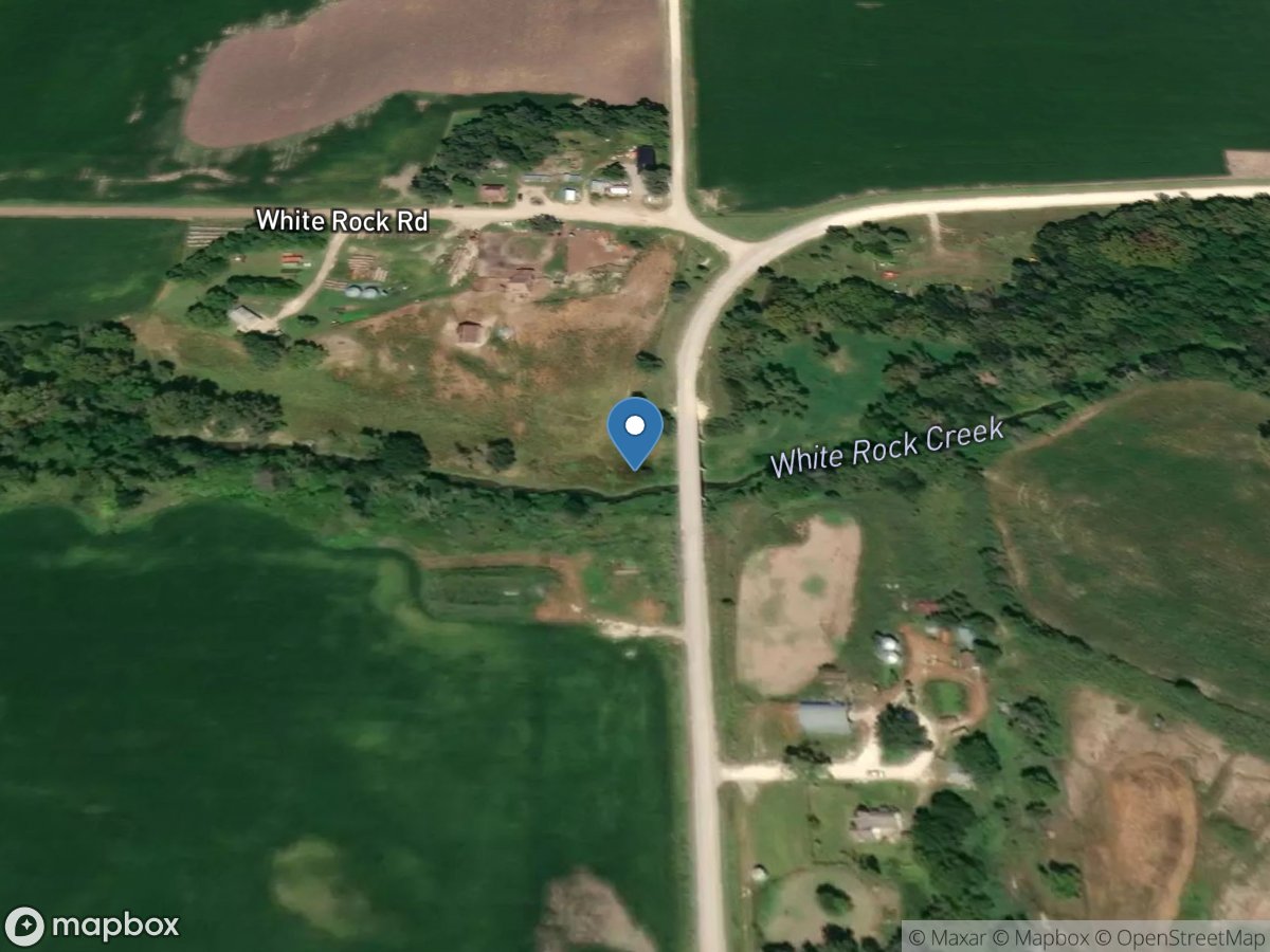 White Rock Creek near Burr Oak, KS location