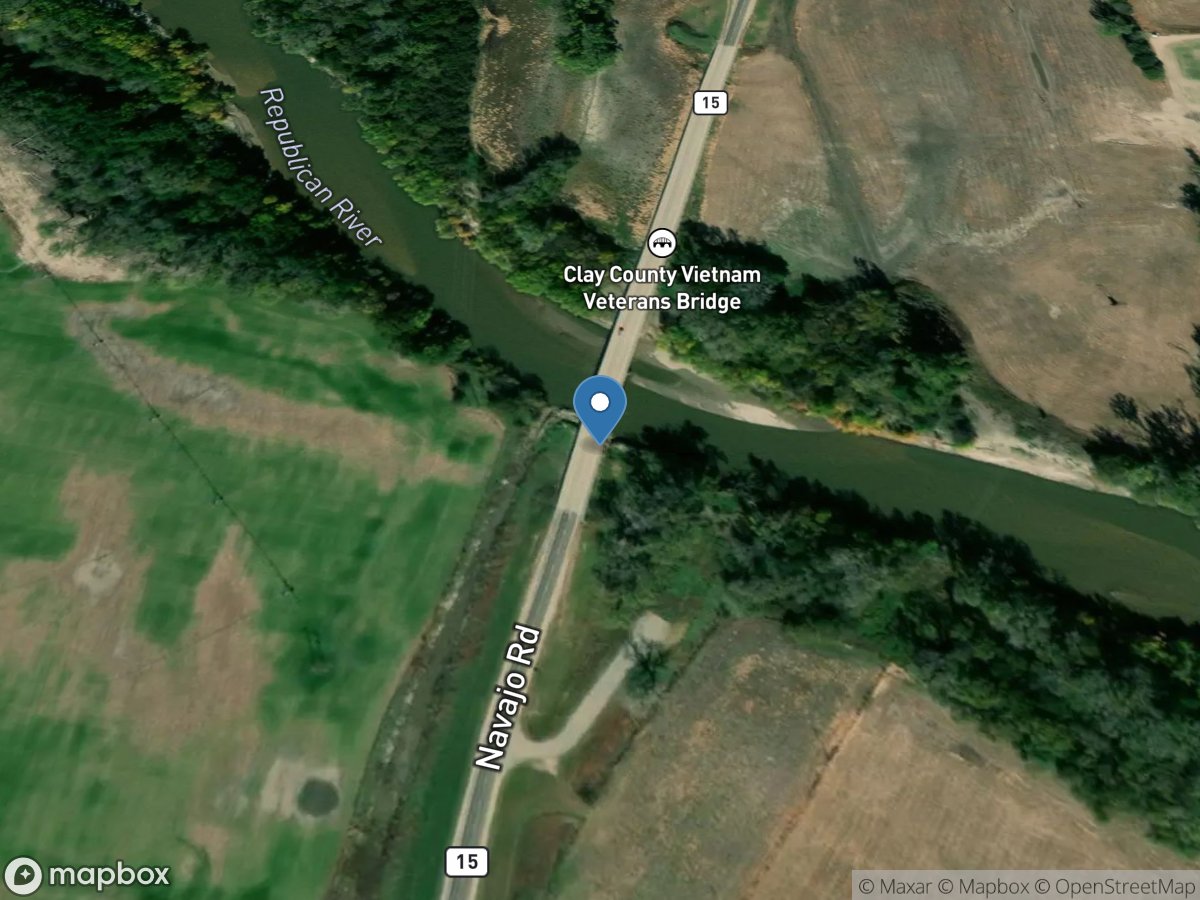 Republican River at Clay Center, KS location