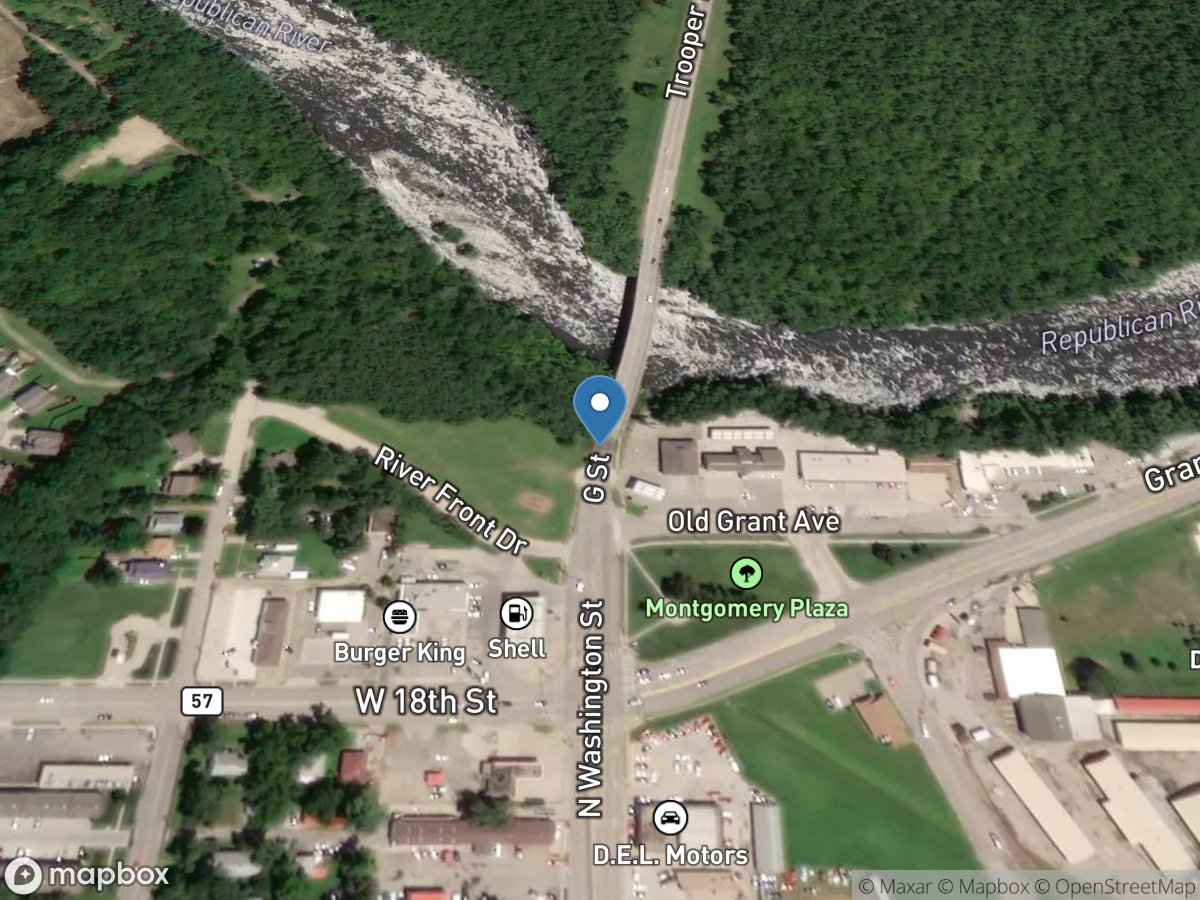 Republican River at Junction City, KS location