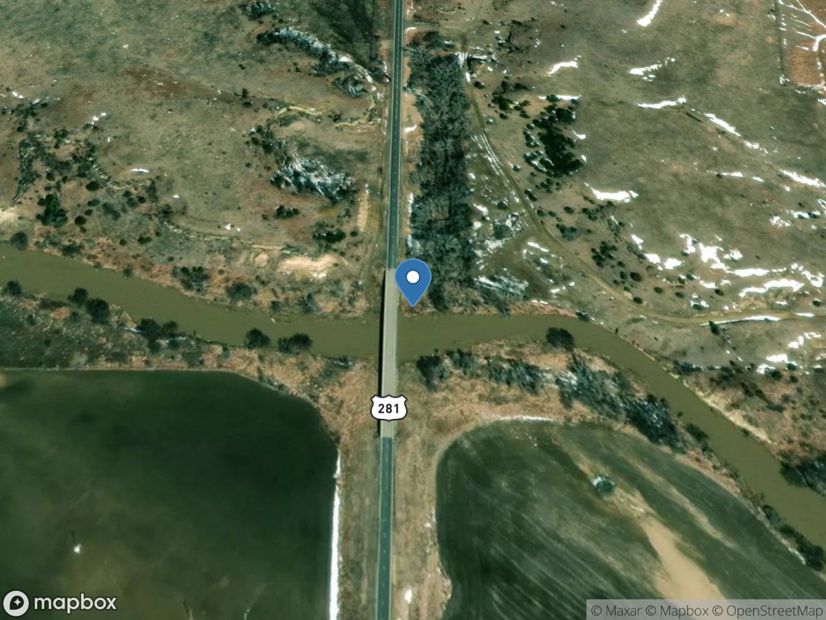 Saline River near Russell, KS location