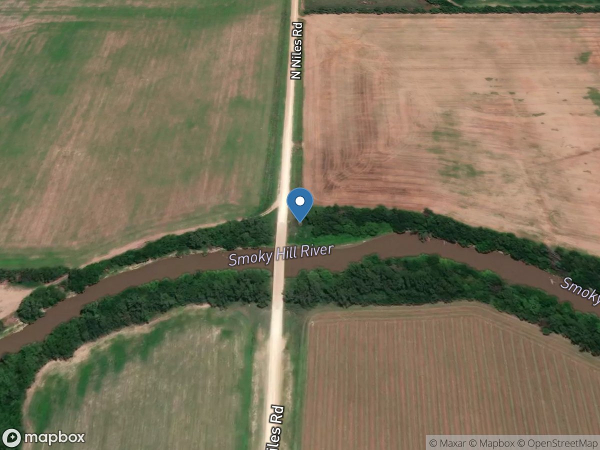 Smoky Hill River at New Cambria, KS location