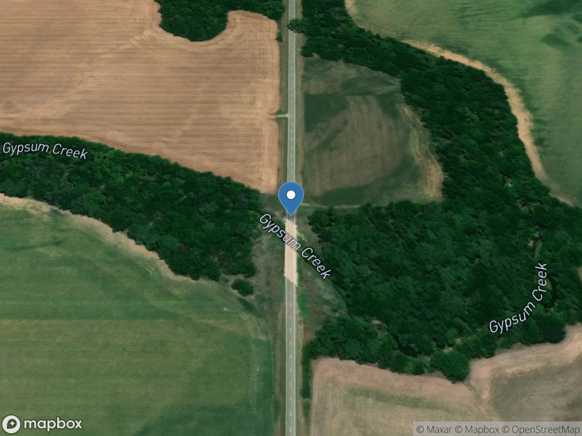 GYPSUM Creek Near GYPSUM, KS location