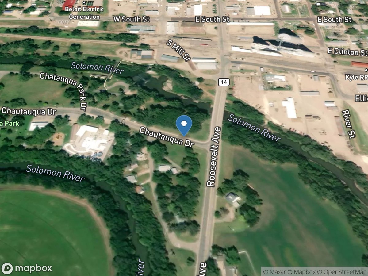 Solomon River at Beloit, KS location