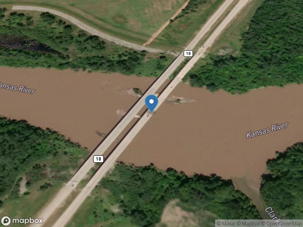 KANSAS River Near OGDEN, KS location