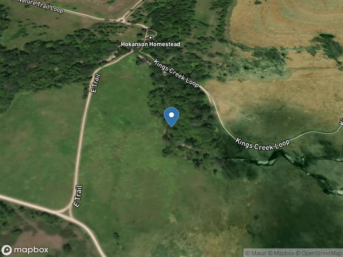 Kings Creek near Manhattan, KS location