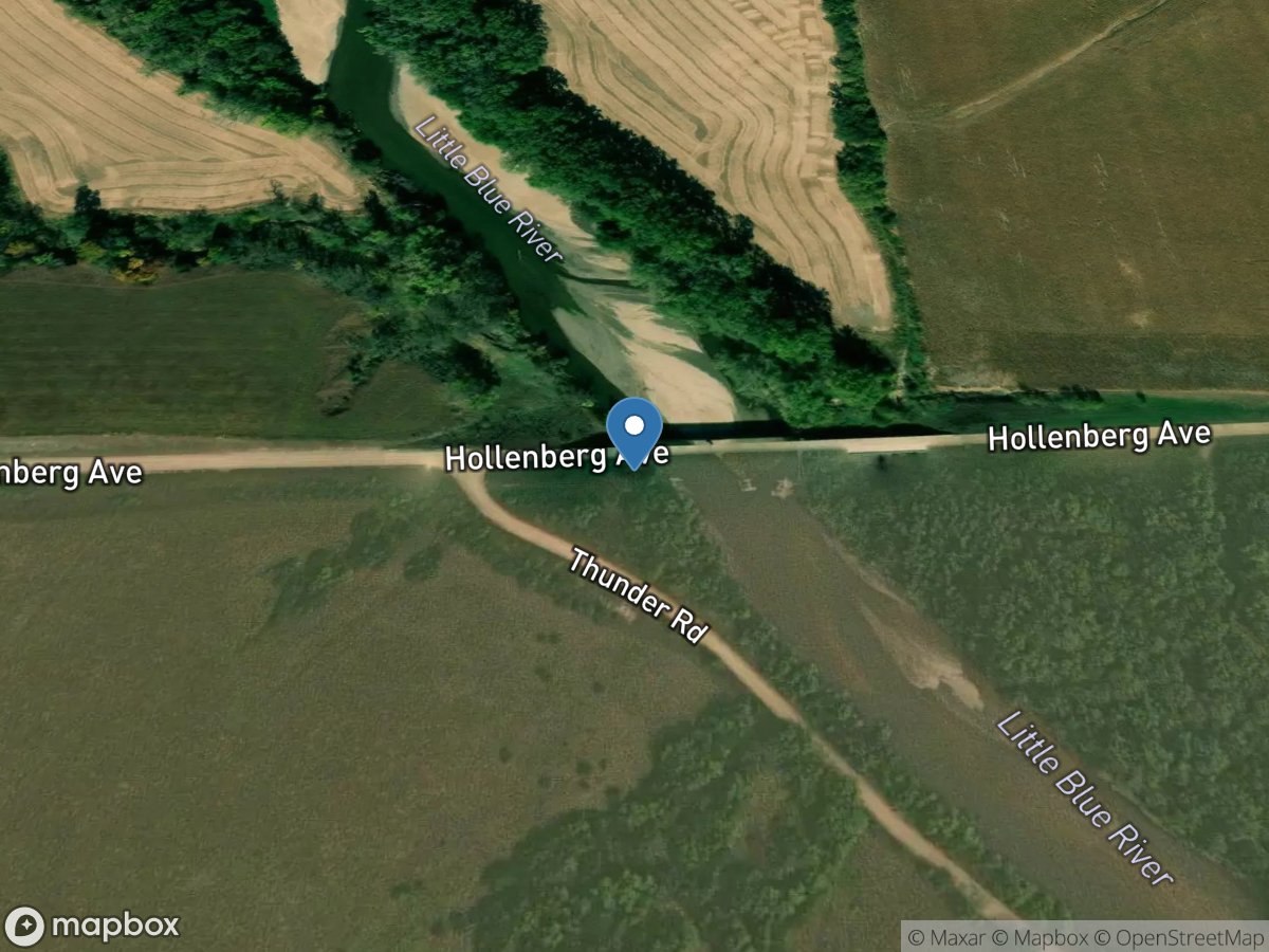 Little Blue River at Hollenberg, KS location