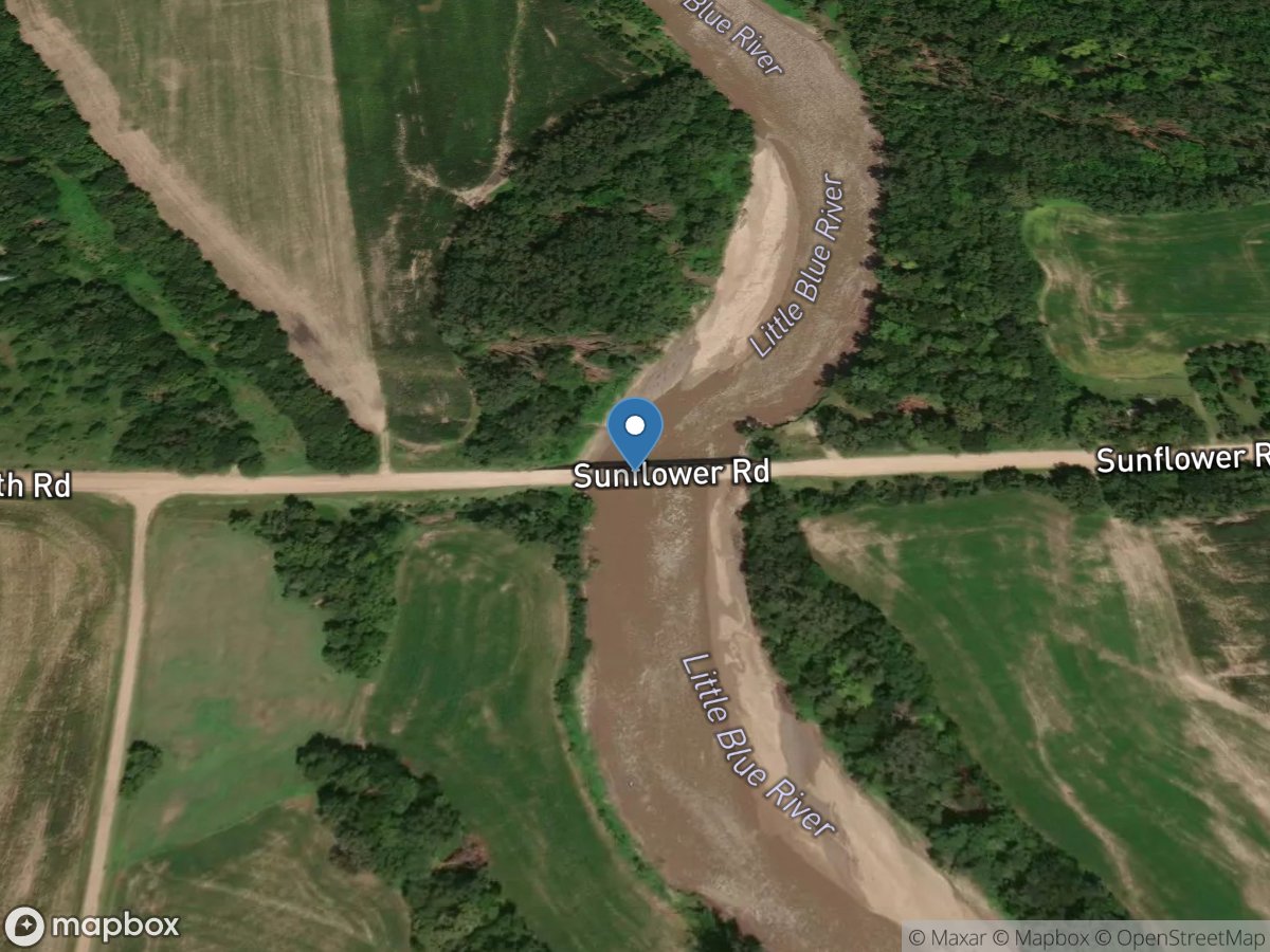 L BLUE River Near BARNES, KS location