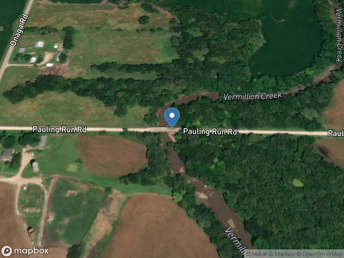 Vermillion Creek near Wamego, KS location