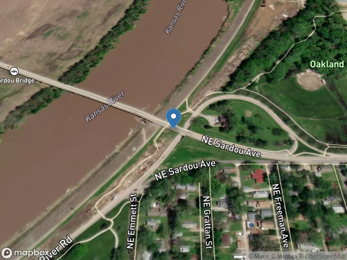 Kansas River at Topeka, KS location