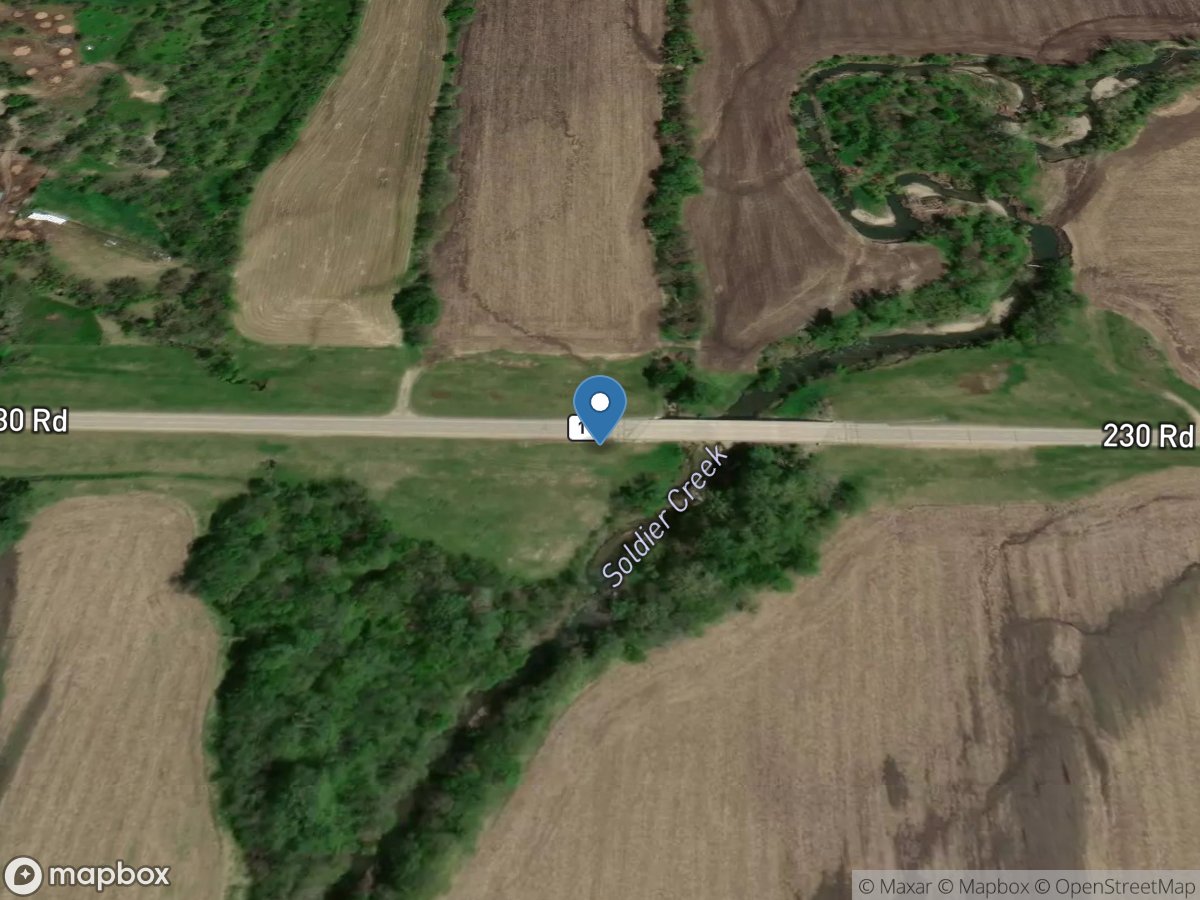 Soldier Creek near Circleville, KS location