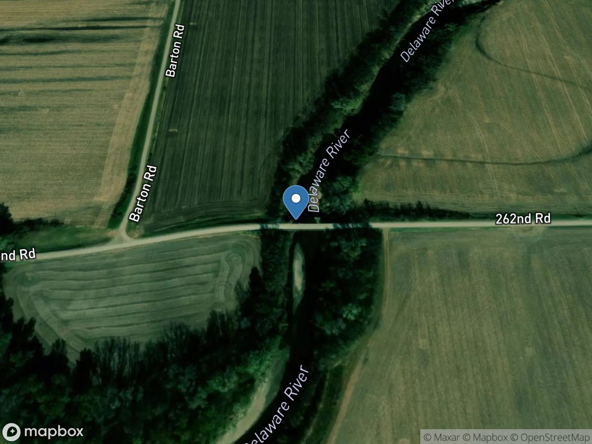 Delaware River near Muscotah, KS location