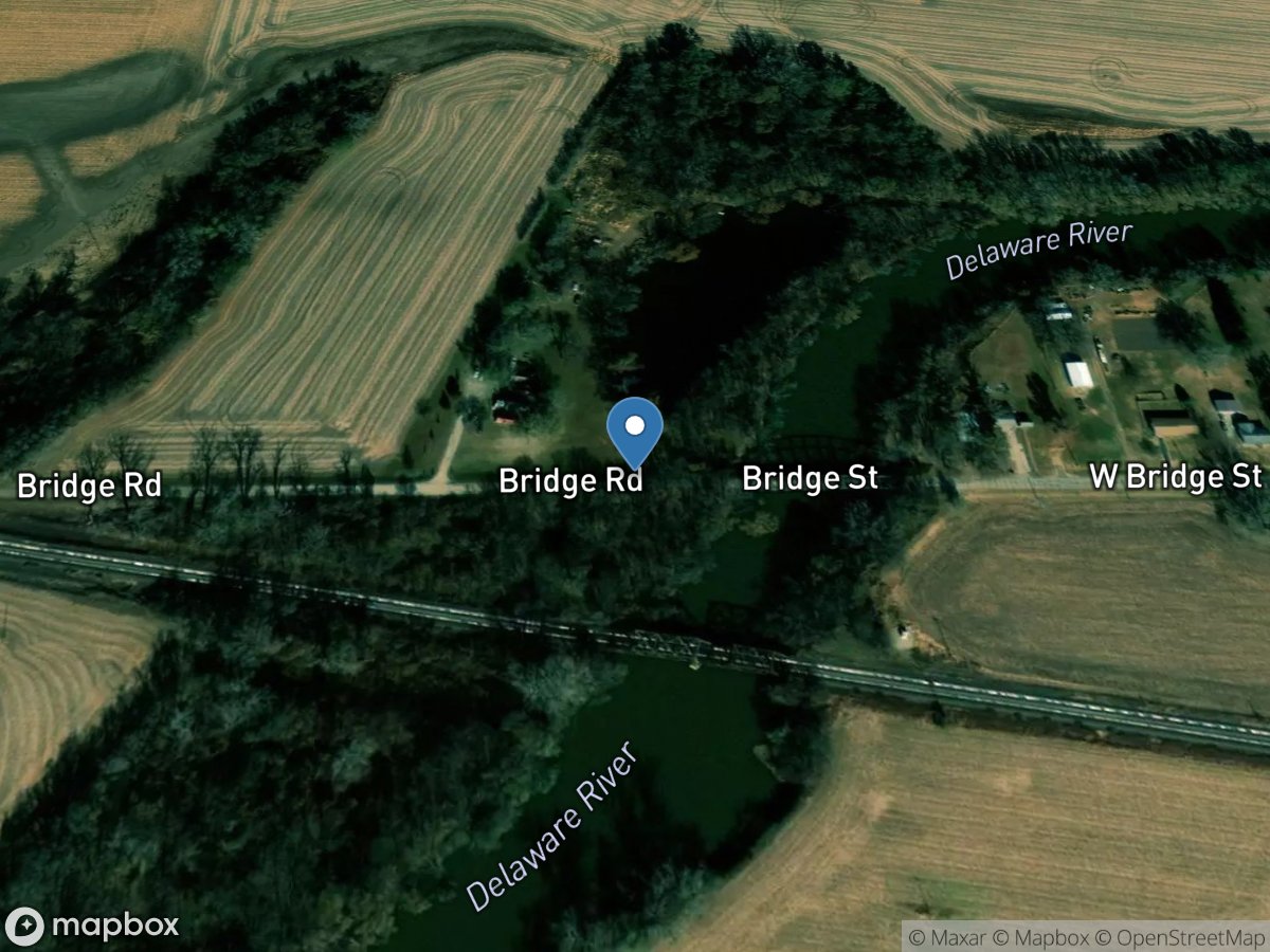 Delaware River at Perry, KS location