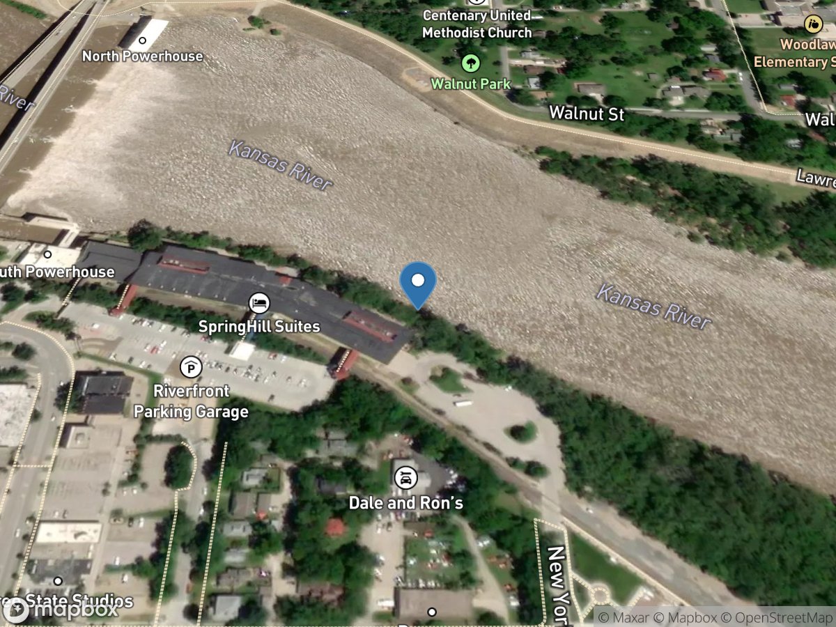 Kansas River at Lawrence, KS location