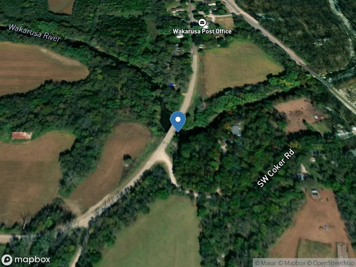 Wakarusa River at Wakarusa, KS location