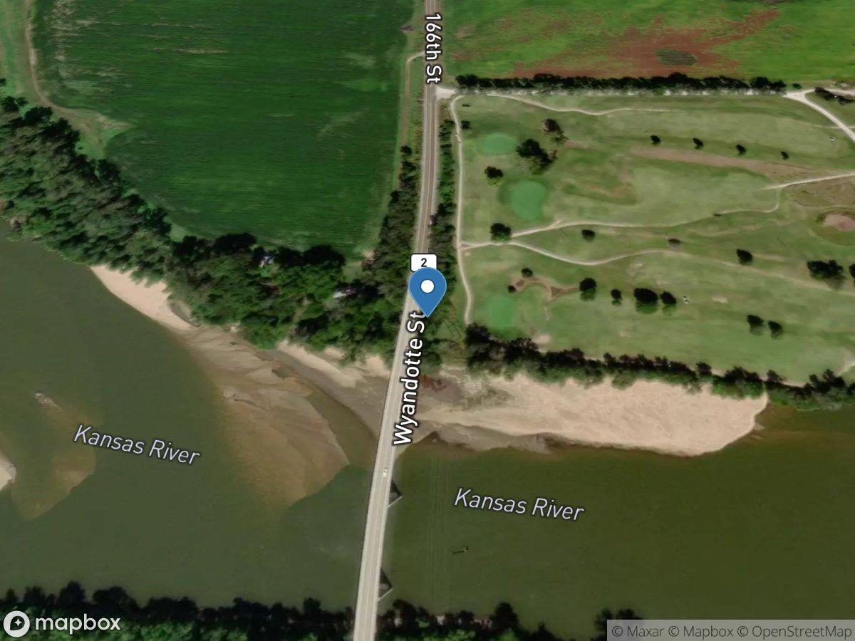Kansas River at Desoto, KS location