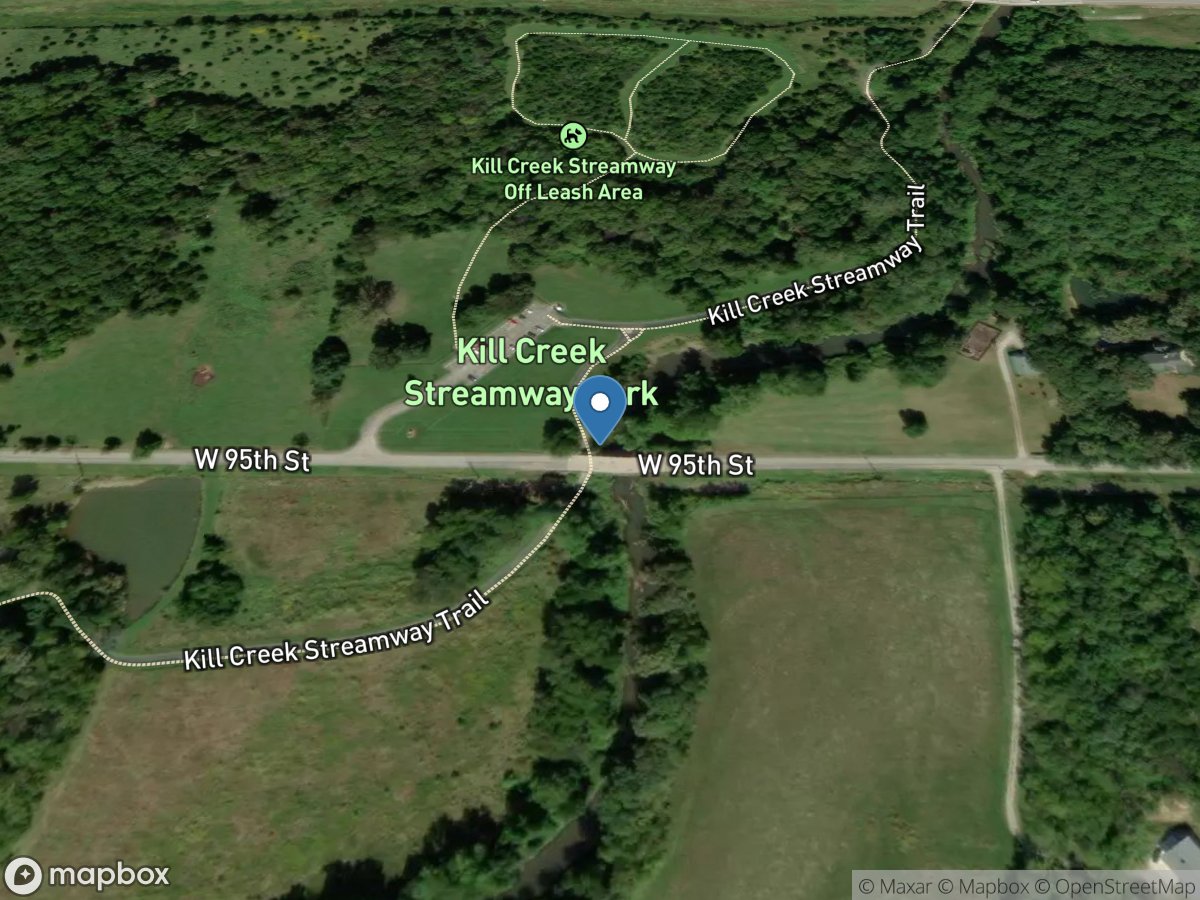 Kill Creek at 95th ST near Desoto, KS location