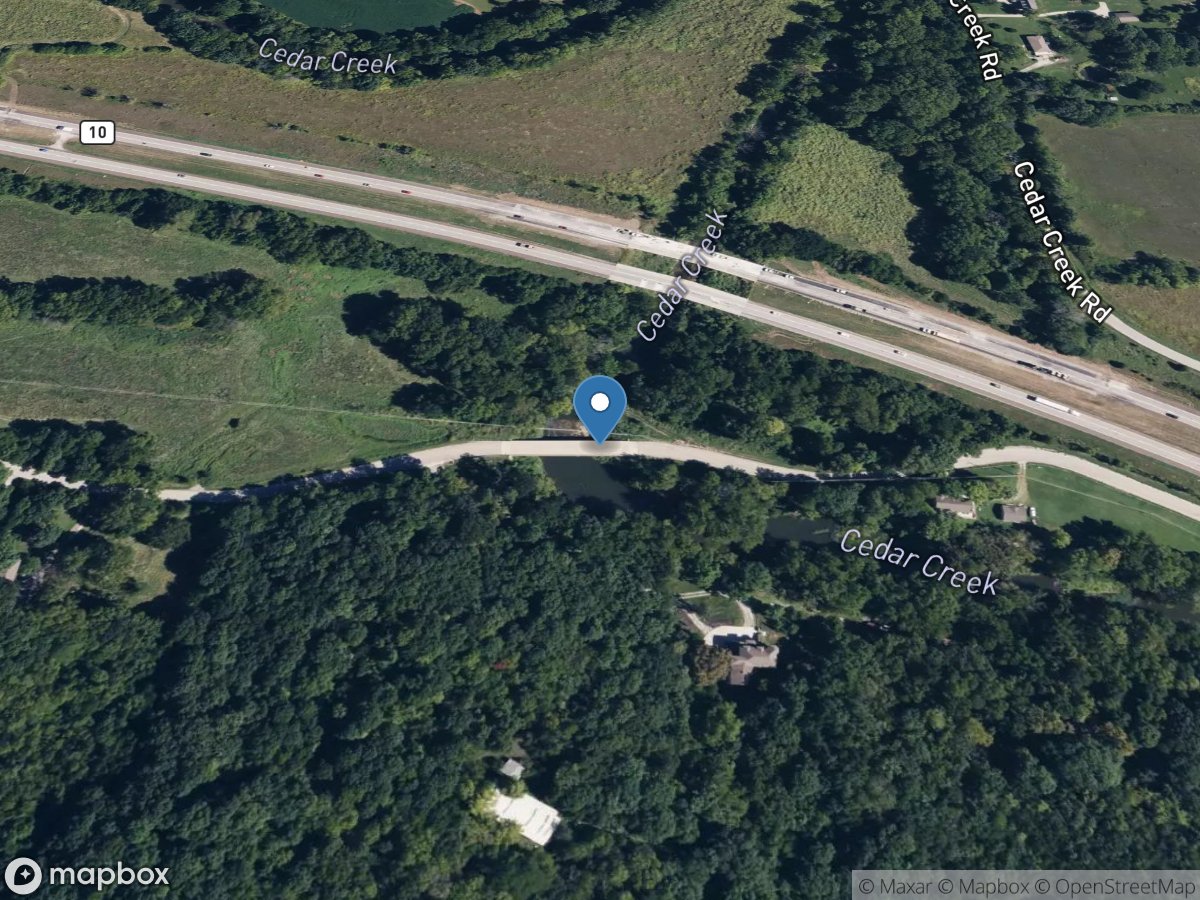 Cedar Creek at 95th ST near Desoto, KS location