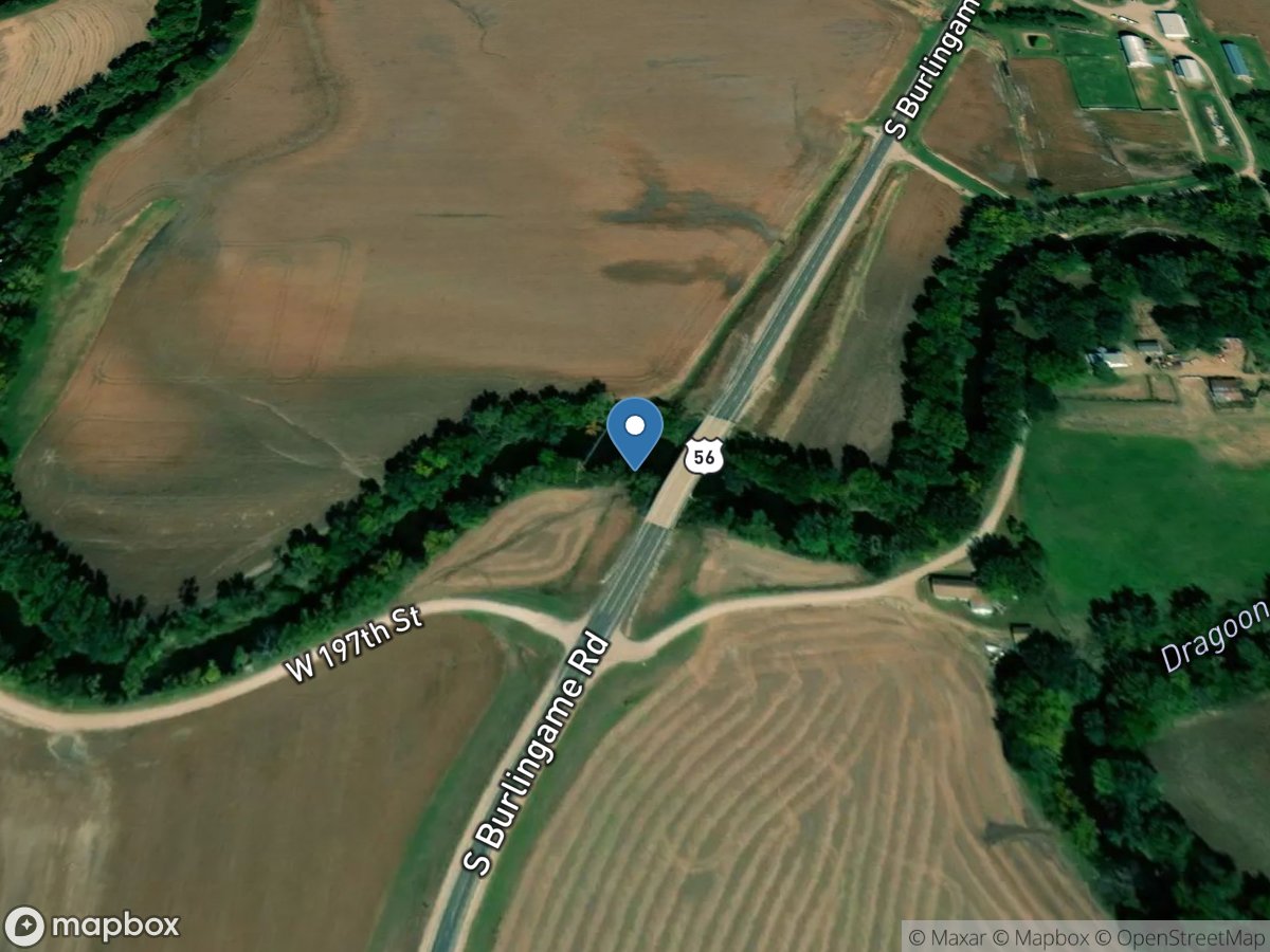 Dragoon Creek near Burlingame, KS location