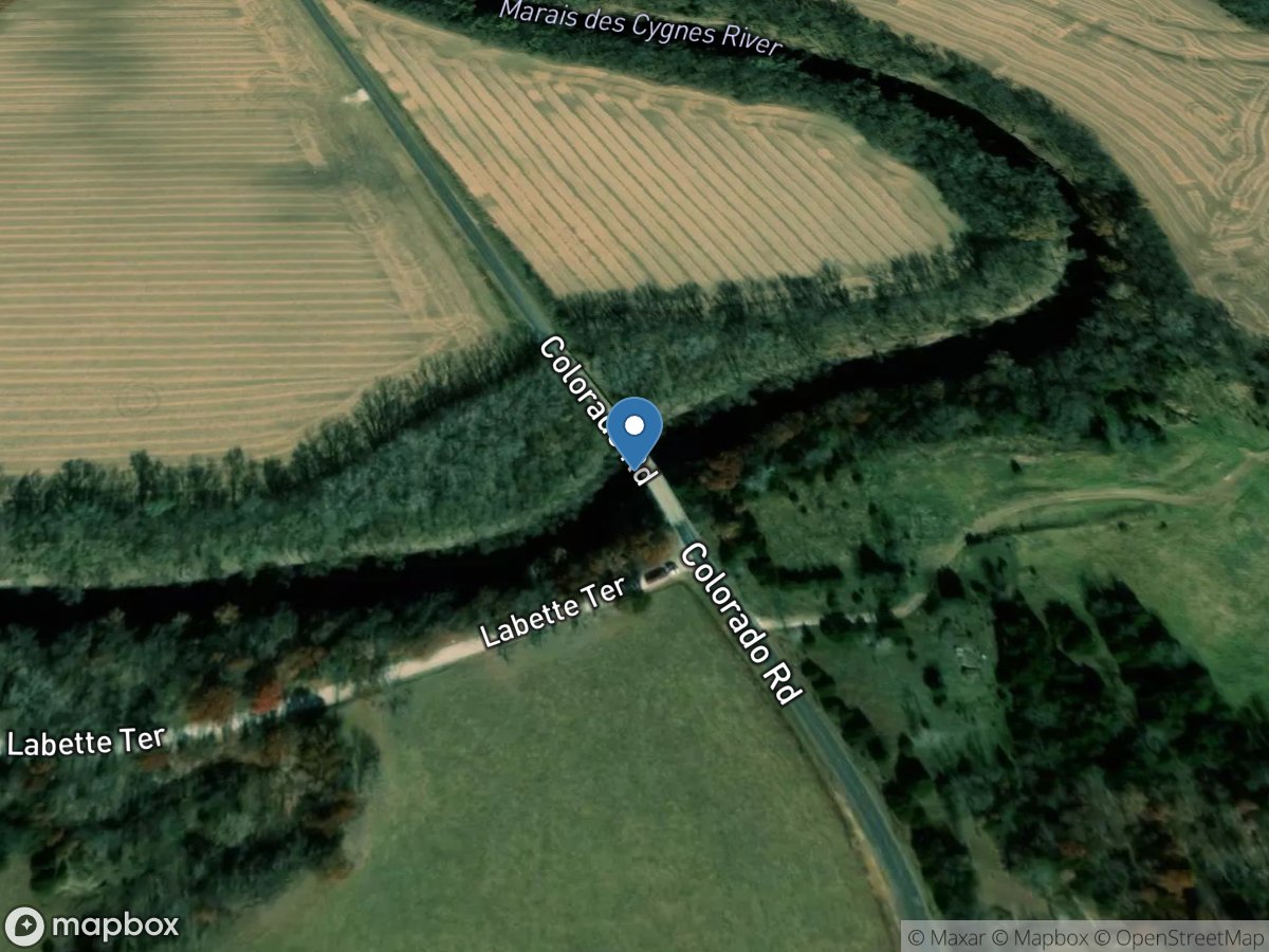 Marais Des Cygnes River near Pomona, KS location