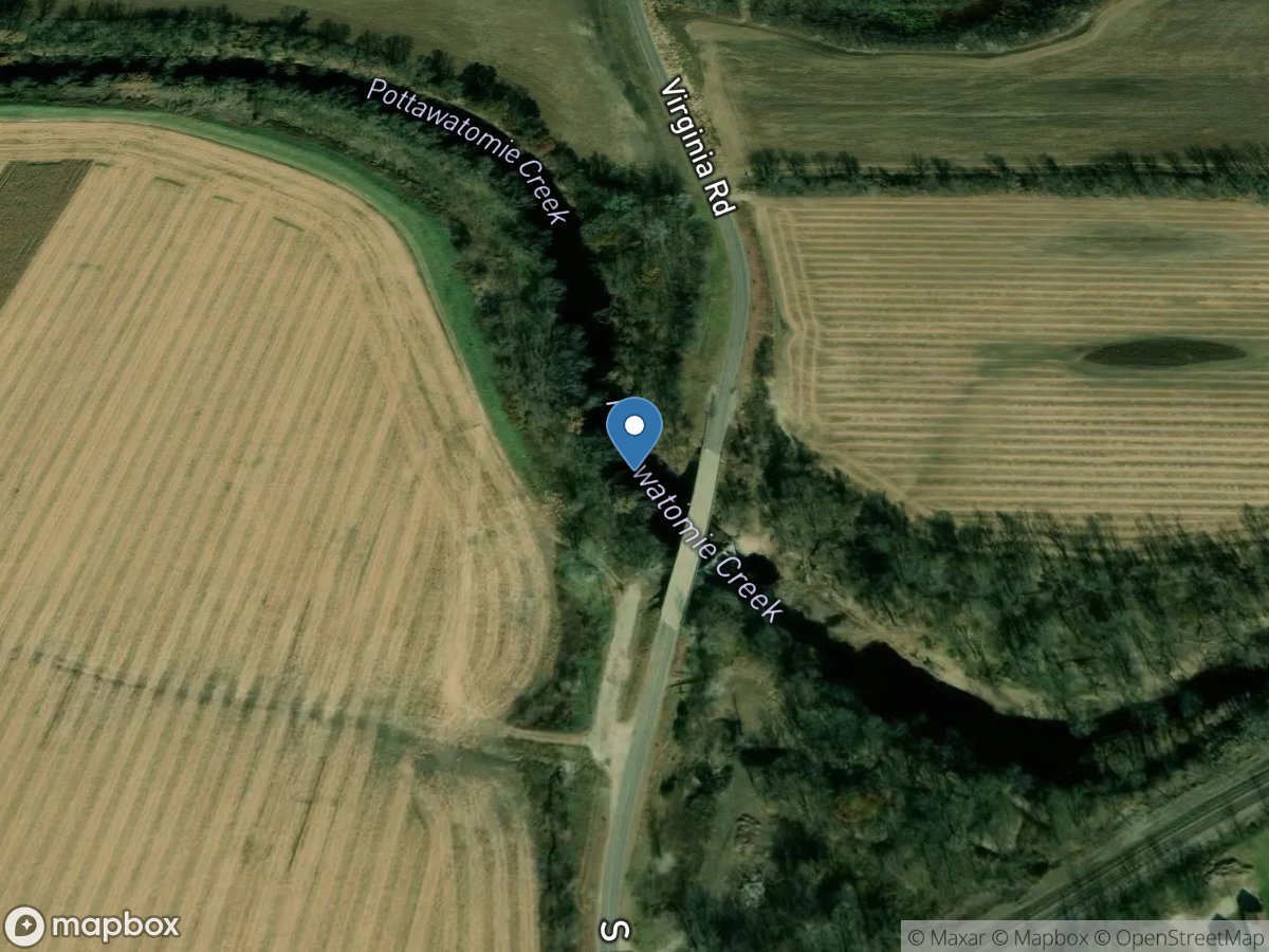 Pottawatomie Creek at Lane, KS location