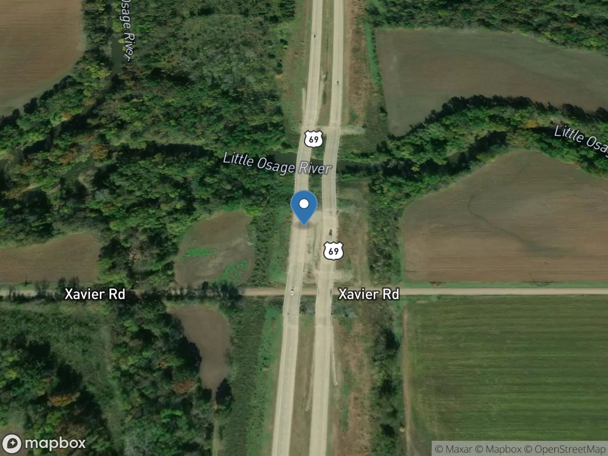 L Osage River at Fulton, KS location