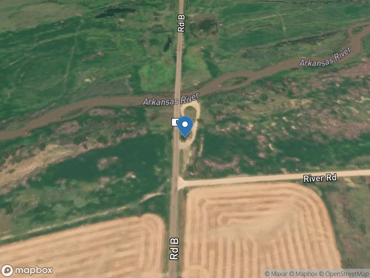 Arkansas River near Coolidge, KS location