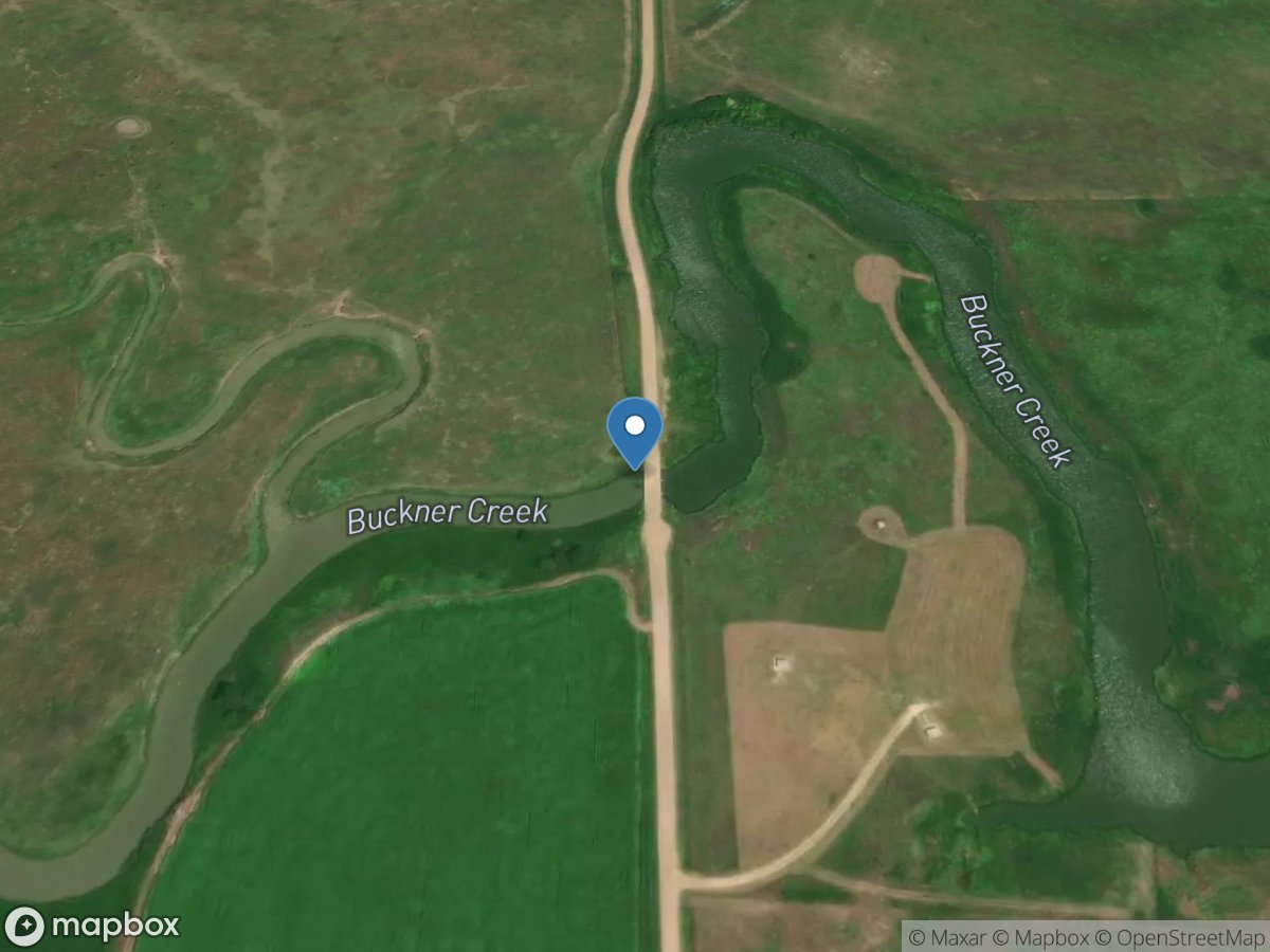 Buckner Creek above Horsethief Re near Jetmore, KS location