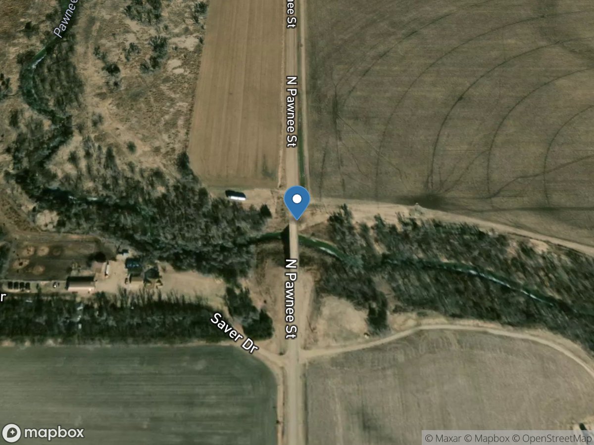 Pawnee River at Rozel, KS location