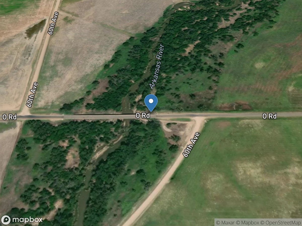 Arkansas River near Larned, KS location