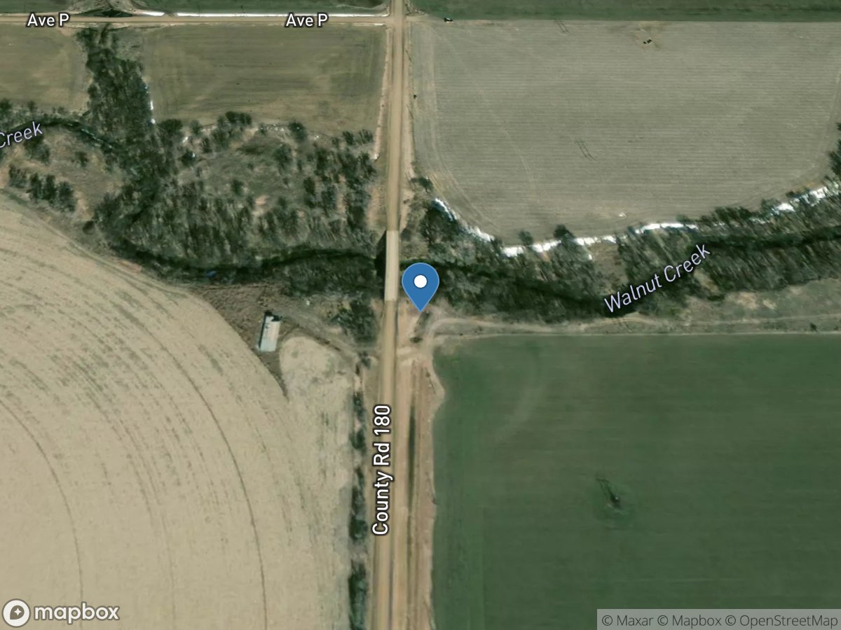 Walnut Creek at Nekoma, KS location