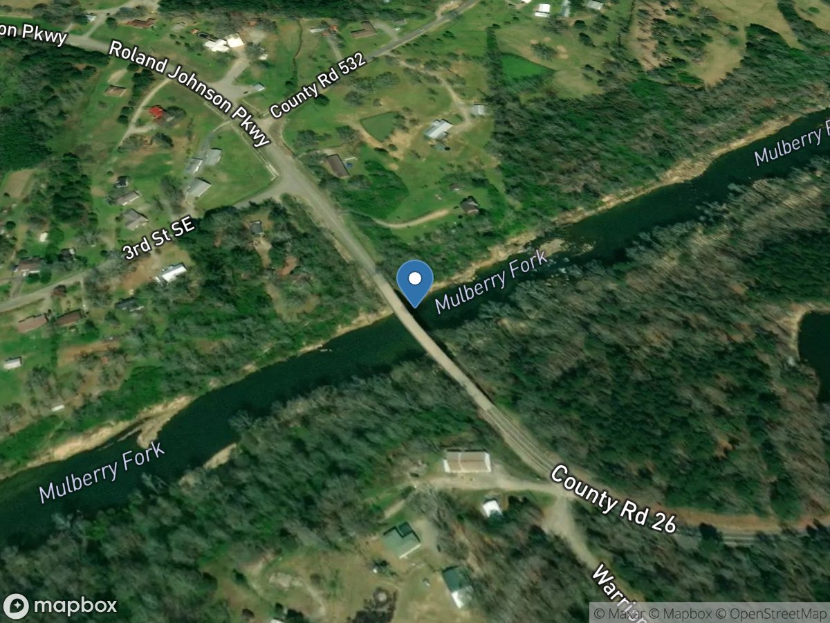 Mulberry Fork near Garden City, Al. location