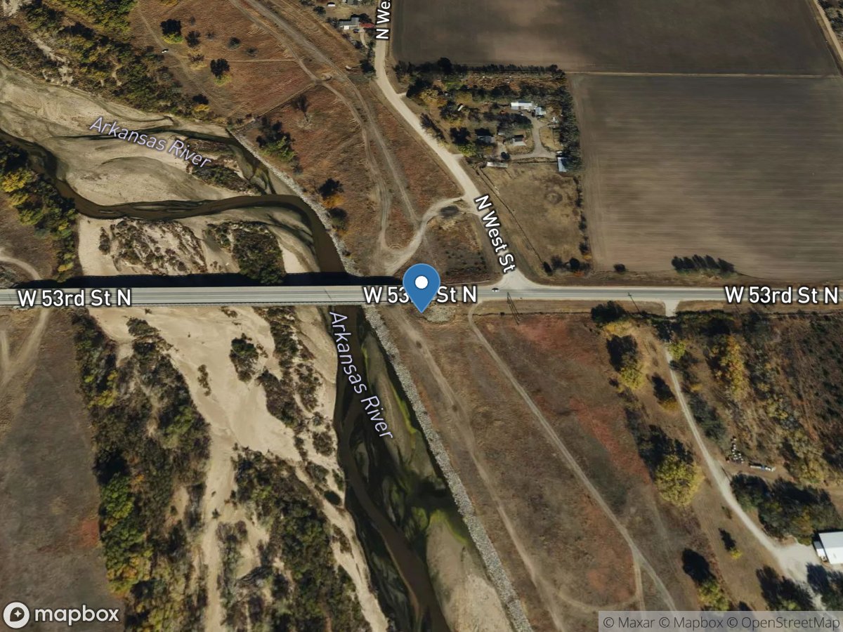 Arkansas River near Maize, KS location